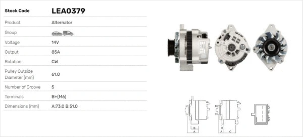 Alternateur LUSA LEA0379