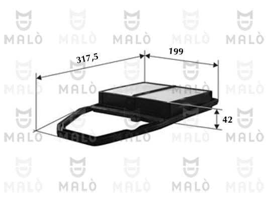 Filtre à air AKRON-MALÒ 1500328