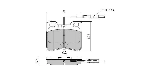 Kit de plaquettes de frein, frein à disque FREMAX FBP-0764
