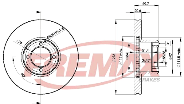 Disque de frein FREMAX BD-6011