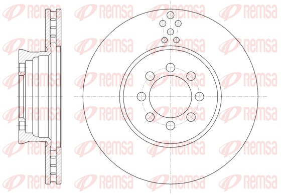 Disque de frein REMSA 61489.10