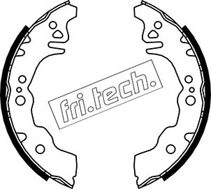 Jeu de mâchoires de frein fri.tech. 1026.352