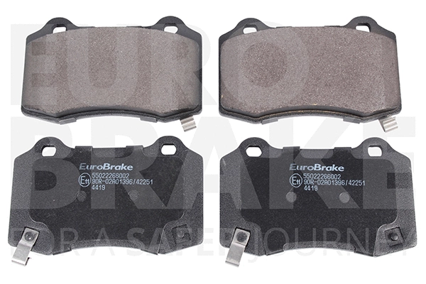 Kit de plaquettes de frein, frein à disque EUROBRAKE 55022266002