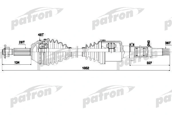 Arbre de transmission PATRON PDS0290