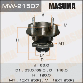 Kit de roulements de roue MASUMA MW-21507