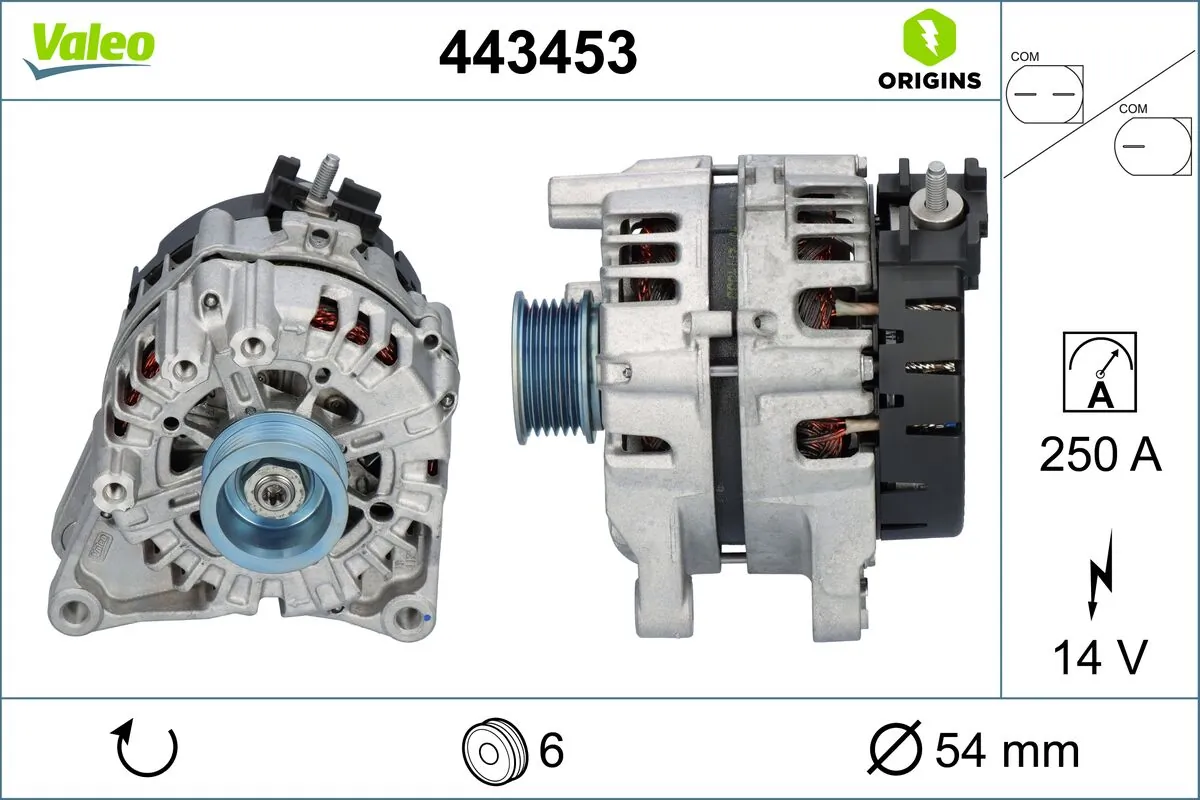 Alternateur VALEO 443453