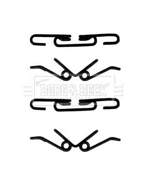 Kit d'accessoires, plaquette de frein à disque BORG & BECK BBK1494