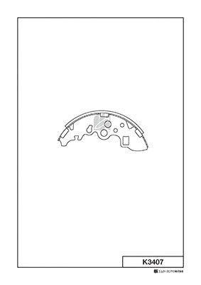 Jeu de mâchoires de frein MK Kashiyama K3407