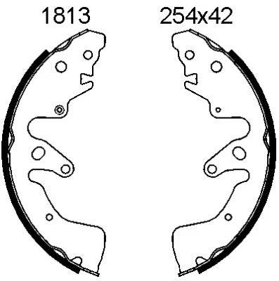 Jeu de mâchoires de frein BSF 01813
