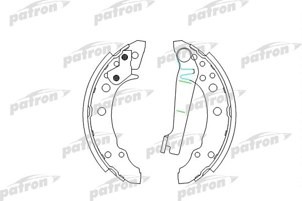 Jeu de mâchoires de frein PATRON PSP191