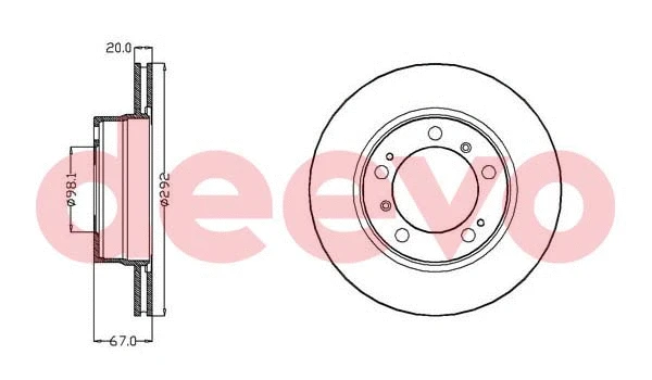 Disque de frein DEEVO BD33920