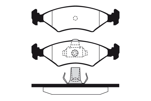 Kit de plaquettes de frein, frein à disque Technika 01115