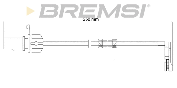 Contact d'avertissement, usure des plaquettes de frein BREMSI WI0735
