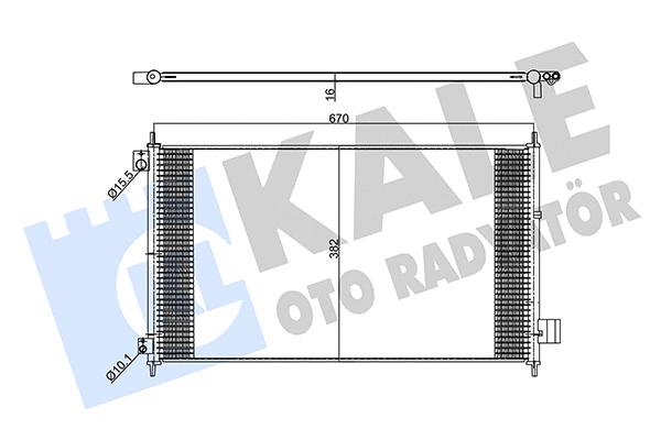 Condenseur, climatisation KALE OTO RADYATÖR 357990