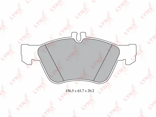 Kit de plaquettes de frein, frein à disque LYNXAUTO BD-5320