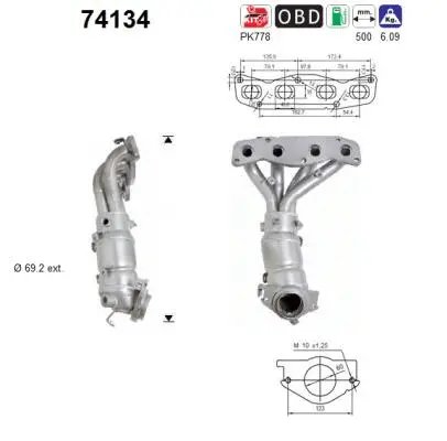 Catalyseur AS 74134