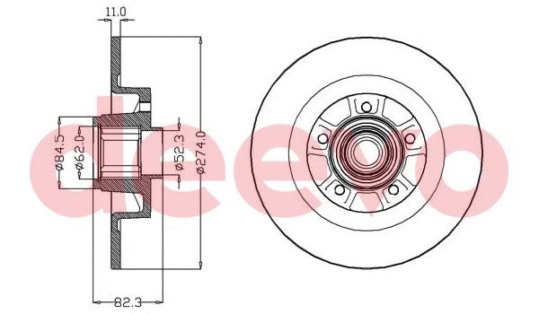 Disque de frein DEEVO BD16760