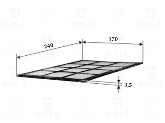 Filtre, air de l'habitacle AKRON-MALÒ 1530241