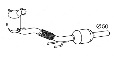 Filtre à particules / à suie, échappement VEGAZ GmbH SEK-975