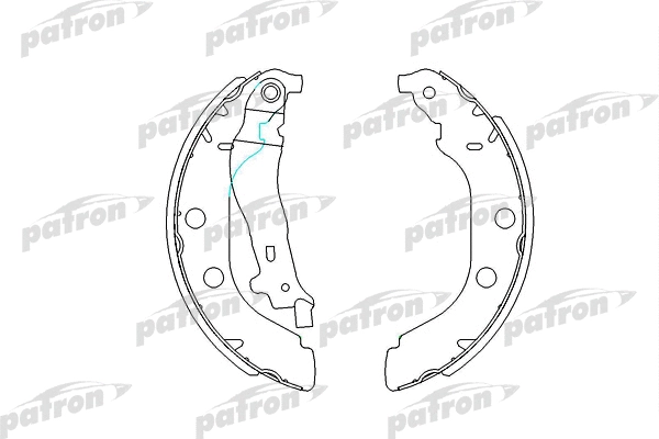 Jeu de mâchoires de frein PATRON PSP547