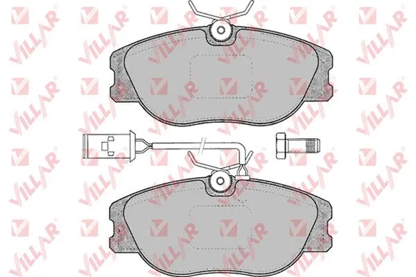 Kit de plaquettes de frein, frein à disque VILLAR 626.0032