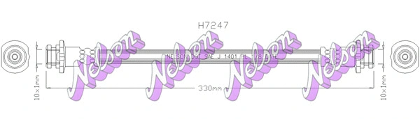 Flexible de frein KAWE H7247