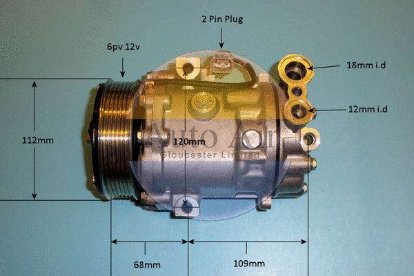 Compresseur, climatisation AUTO AIR GLOUCESTER 14-1469p