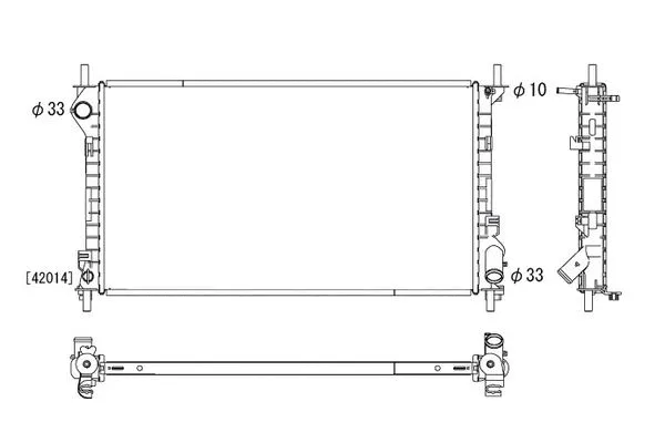 Radiateur, refroidissement du moteur ORDONEZ 2064099