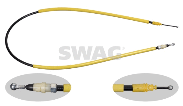 Tirette à câble, frein de stationnement SWAG 60 93 3168