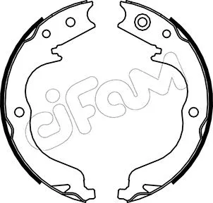 Jeu de mâchoires de frein, frein de stationnement CIFAM 153-268