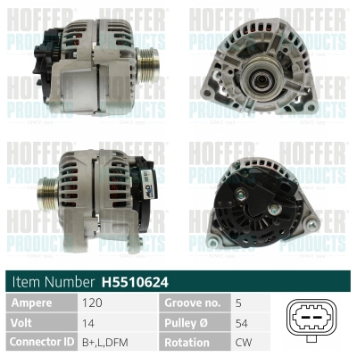 Alternateur HOFFER H5510624