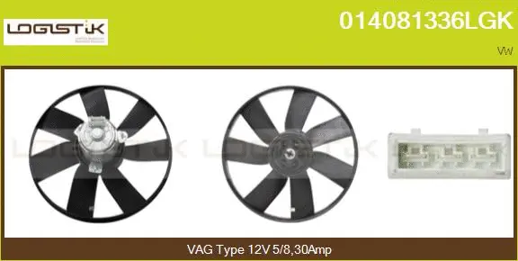 Ventilateur, refroidissement du moteur LGK 014081336LGK