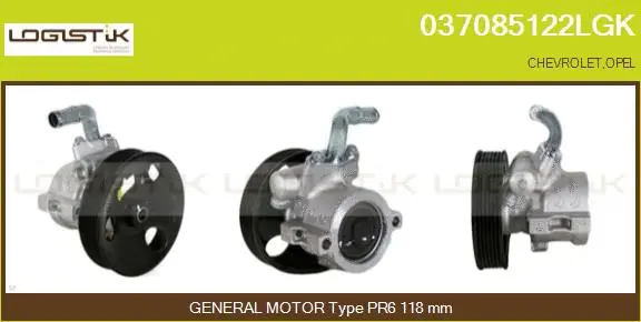 Pompe hydraulique, direction LGK 037085122LGK
