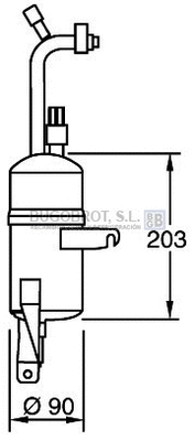 Filtre déshydratant, climatisation BUGOBROT 20-83981