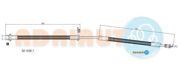 Flexible de frein ADRIAUTO 52.1235.1