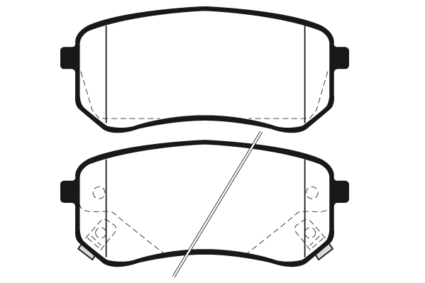 Kit de plaquettes de frein, frein à disque Technika 02230A