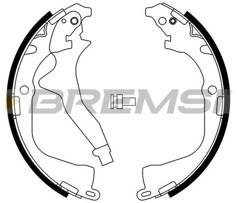 Jeu de mâchoires de frein BREMSI GF0561