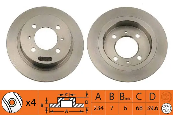 Disque de frein SB BR22114
