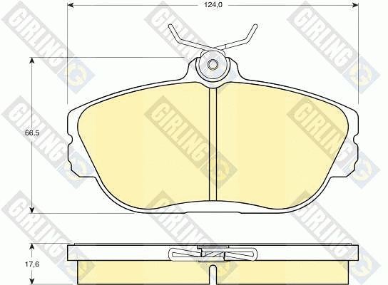 Kit de plaquettes de frein, frein à disque GIRLING 6140331