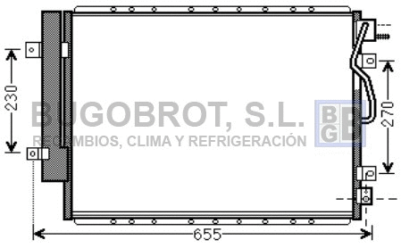 Condenseur, climatisation BUGOBROT 62-KA5123