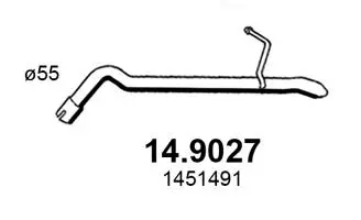 Tuyau d'échappement ASSO 14.9027