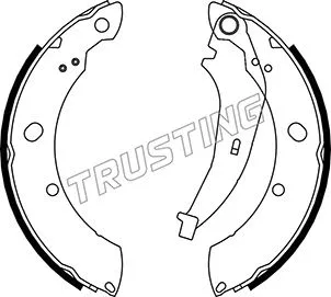 Jeu de mâchoires de frein TRUSTING 023.008