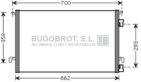 Condenseur, climatisation BUGOBROT 62-OL5334