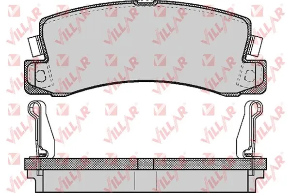 Kit de plaquettes de frein, frein à disque VILLAR 626.0514