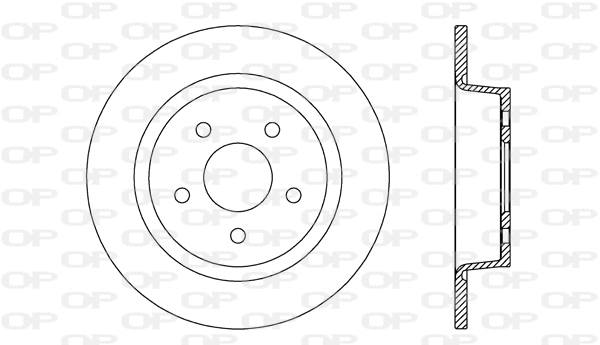 Disque de frein OPEN PARTS BDR2635.10