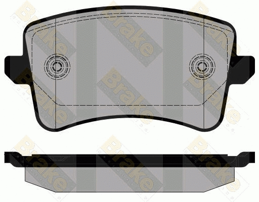 Kit de plaquettes de frein, frein à disque Brake ENGINEERING PA1809