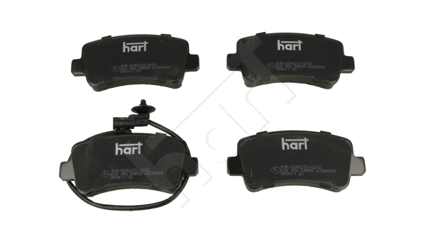 Kit de plaquettes de frein, frein à disque HART 228 856