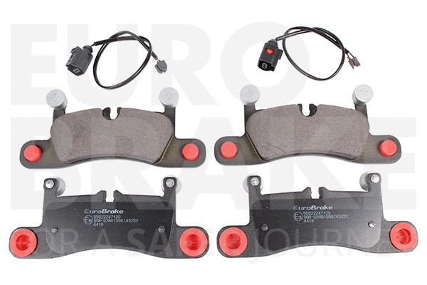 Kit de plaquettes de frein, frein à disque EUROBRAKE 55022247120