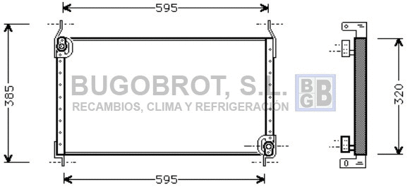 Condenseur, climatisation BUGOBROT 62-FT5173