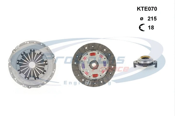 Kit d'embrayage PROCODIS FRANCE KTE070